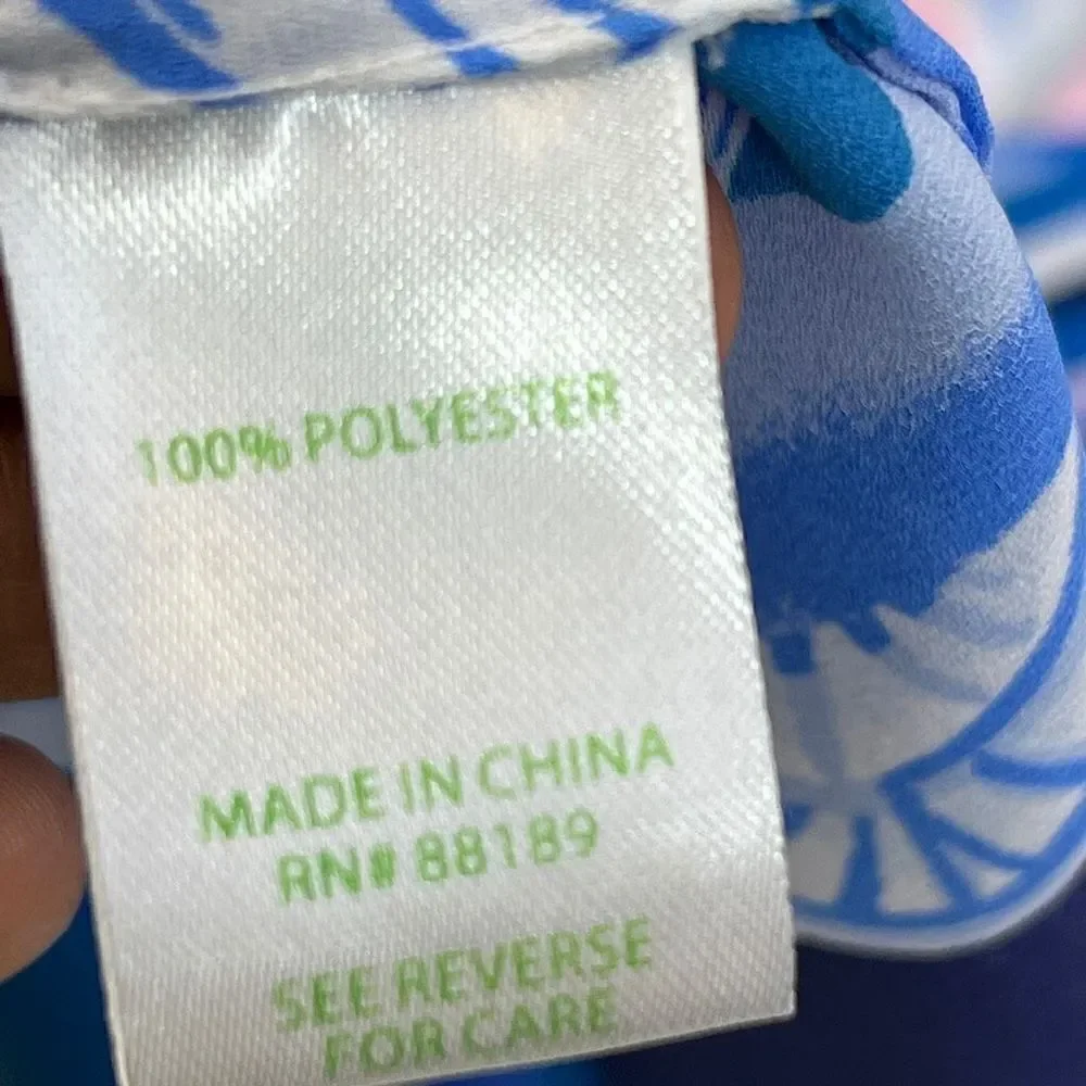 Lilly Pulitzer Tops Lilly Pulitzer Iona Top Pink Tropics Heat Wave Women’s M - Picture 12 of 12